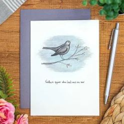 'Feathers Appear' Bird Card><noscript><img width=