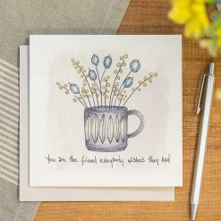 'Friend Everybody Wishes They Had' Flowers In A Mug Card><noscript><img width=