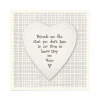 'Friends Are Like Stars' Porcelain Heart Card>East of India Fashion