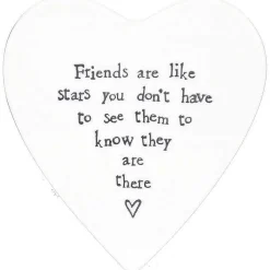 Friends Are Like Stars Porcelain Coaster>East of India Hot