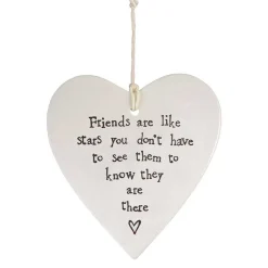 Friends Are Like Stars... Porcelain Heart>East of India Online