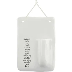 'Friends Make You Laugh' Wall Vase>East of India Store
