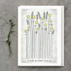'Friends Were Flowers' Tall Flower Card><noscript><img width=