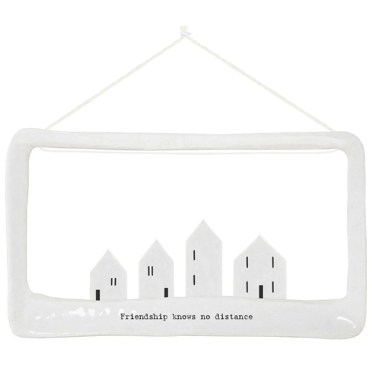 'Friendship Knows No Distance' Porcelain Open Frame>East of India Online