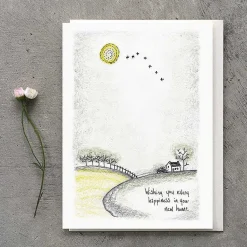 'Happiness New Home' Countryside Card><noscript><img width=