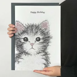'Happy Birthday' Cat Extra Large Birthday Card>East of India Flash Sale