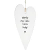 Happy Ever After Begins Today Porcelain Heart>East of India Flash Sale