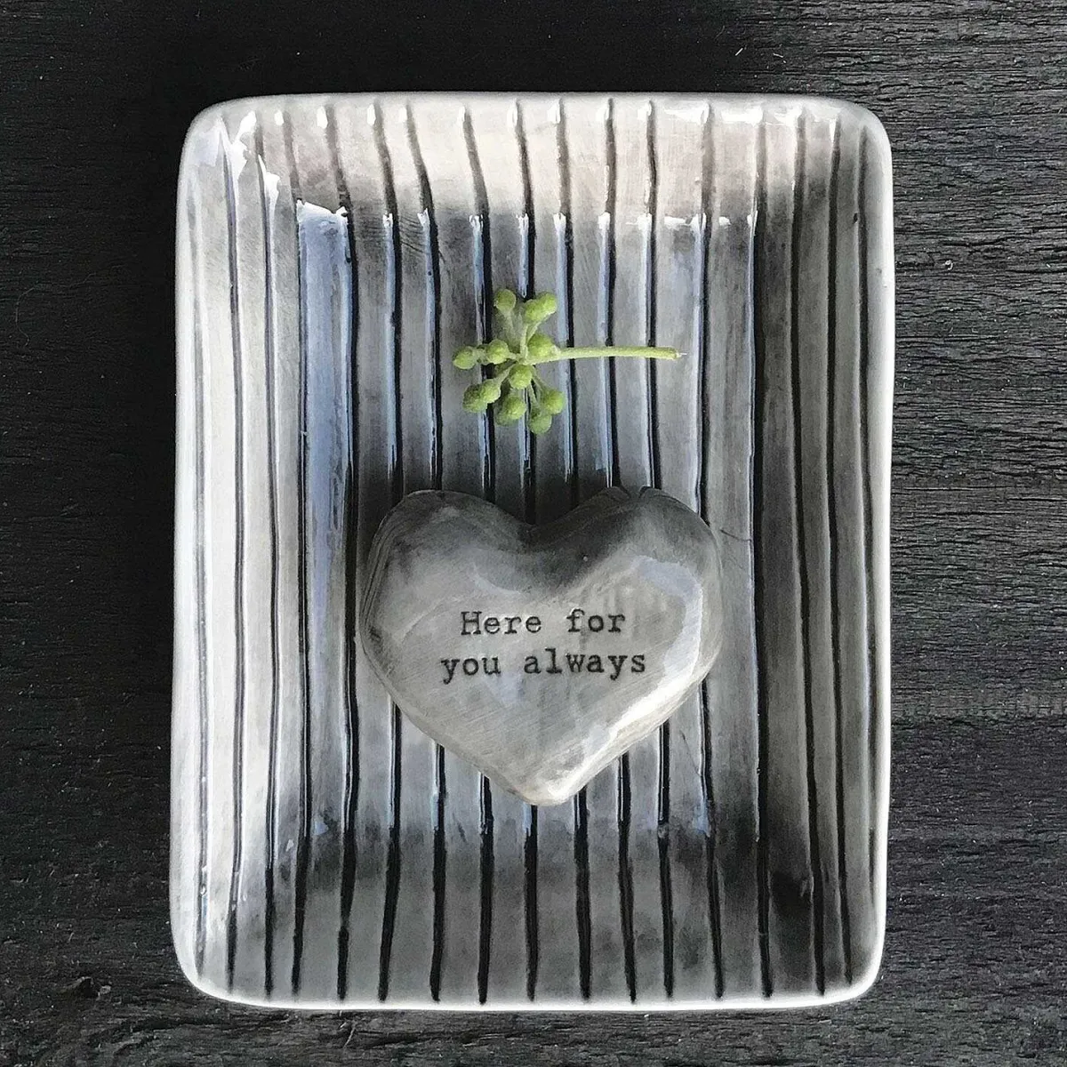 'Here For You Always' Heart Token>East of India Cheap