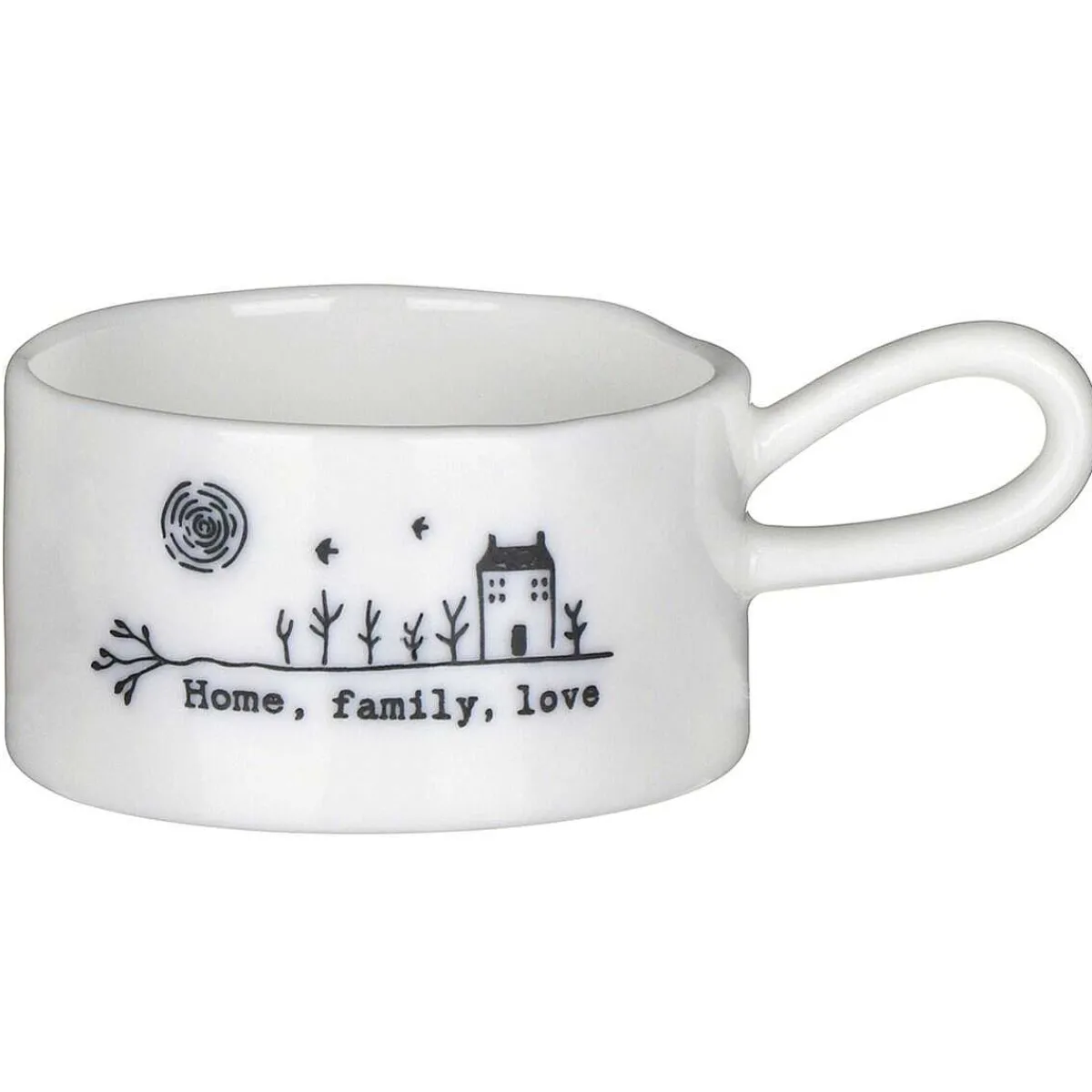 Home, Family, Love Handled Tea Light Holder>East of India Store