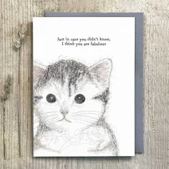 'I Think You Are Fabulous' Cat Card><noscript><img width=