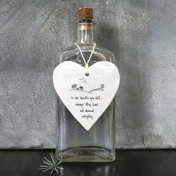 'In Our Hearts' Round Wobbly Porcelain Heart><noscript><img width=