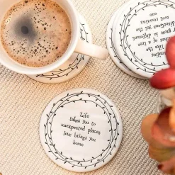 Life Takes You Porcelain Leaf Coaster></noscript>East of India New