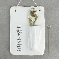 'Look For Happiness' Wall Vase>East of India Discount