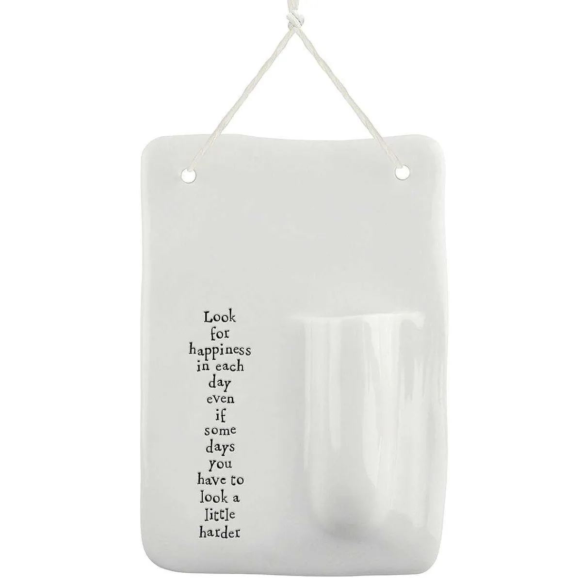 'Look For Happiness' Wall Vase>East of India Discount