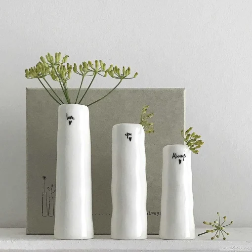 'Love You Always' Trio Of Bud Vases>East of India Fashion