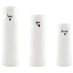 'Love You Always' Trio Of Bud Vases><noscript><img width=