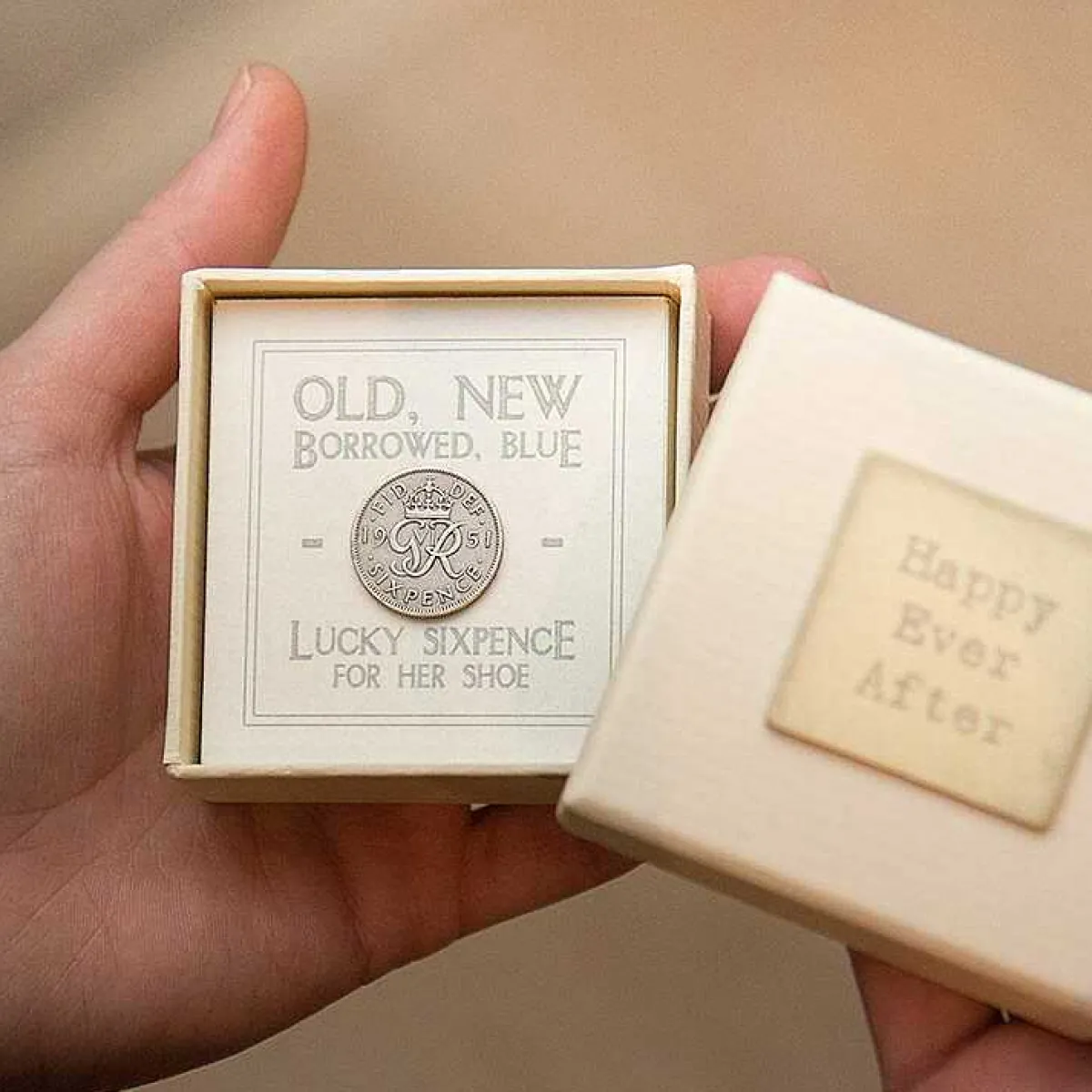Lucky Sixpence For Her Shoe Small Box>East of India Sale