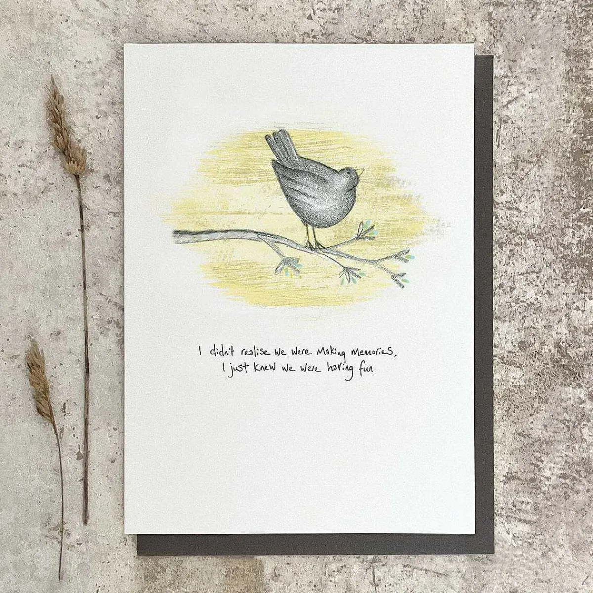 'Making Memories' Bird Card>East of India Sale