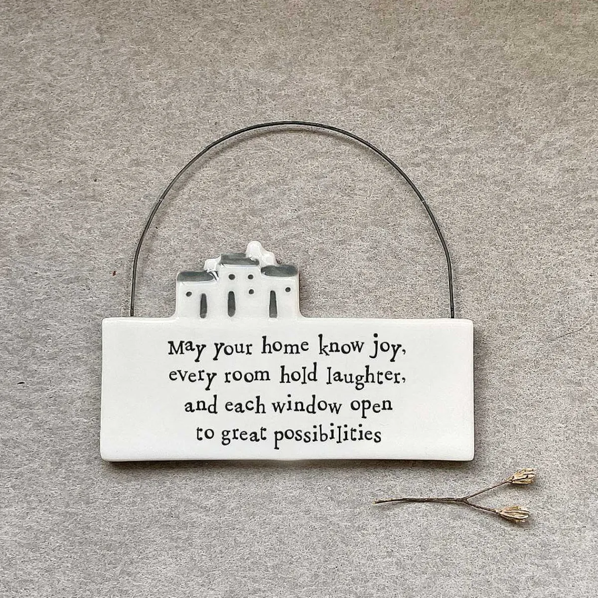 'May Your Home' Porcelain Hanging Scene>East of India Sale