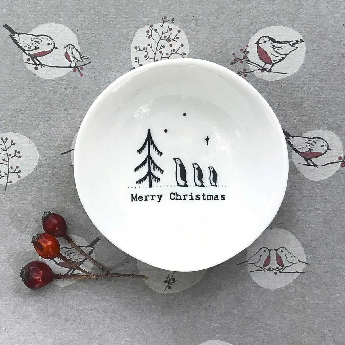 'Merry Christmas' Small Wobbly Bowl>East of India Fashion