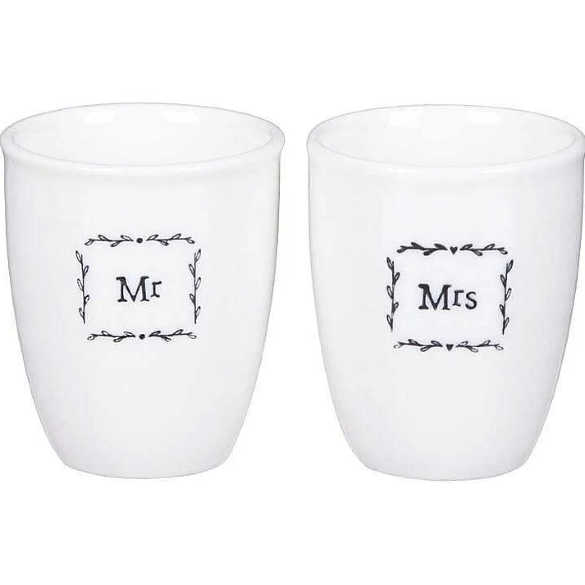 Mr & Mrs Egg Cup Set>East of India New
