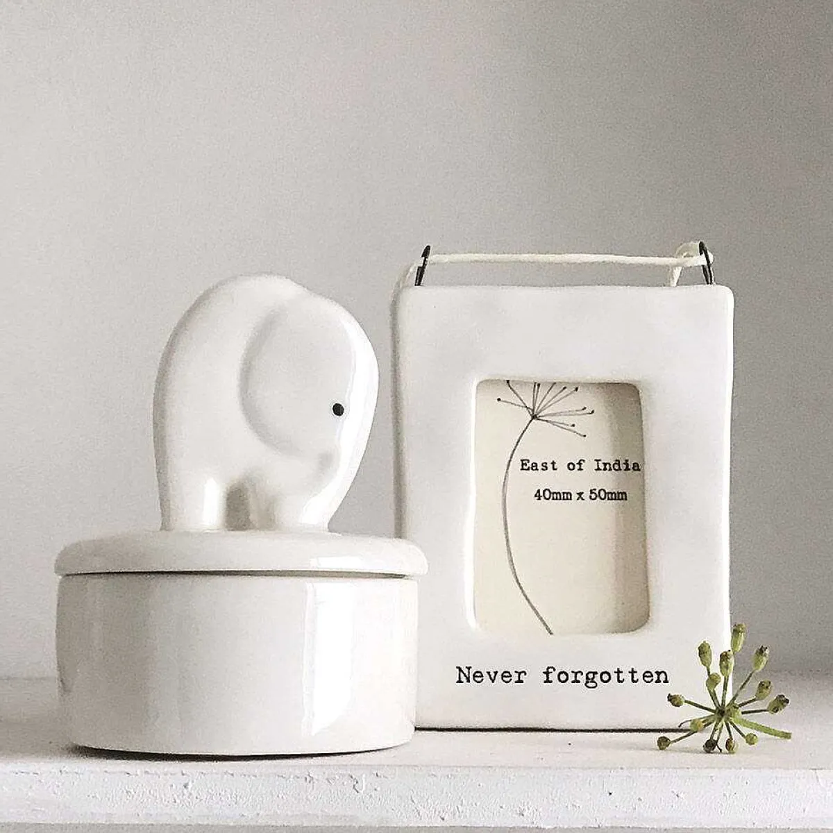 'Never Forgotten' Mini Hanging Frame>East of India Outlet