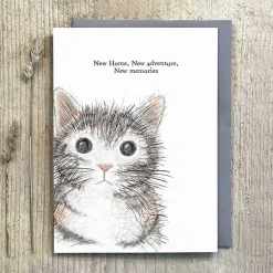 'New Home, New Adventures' Cat Card><noscript><img width=