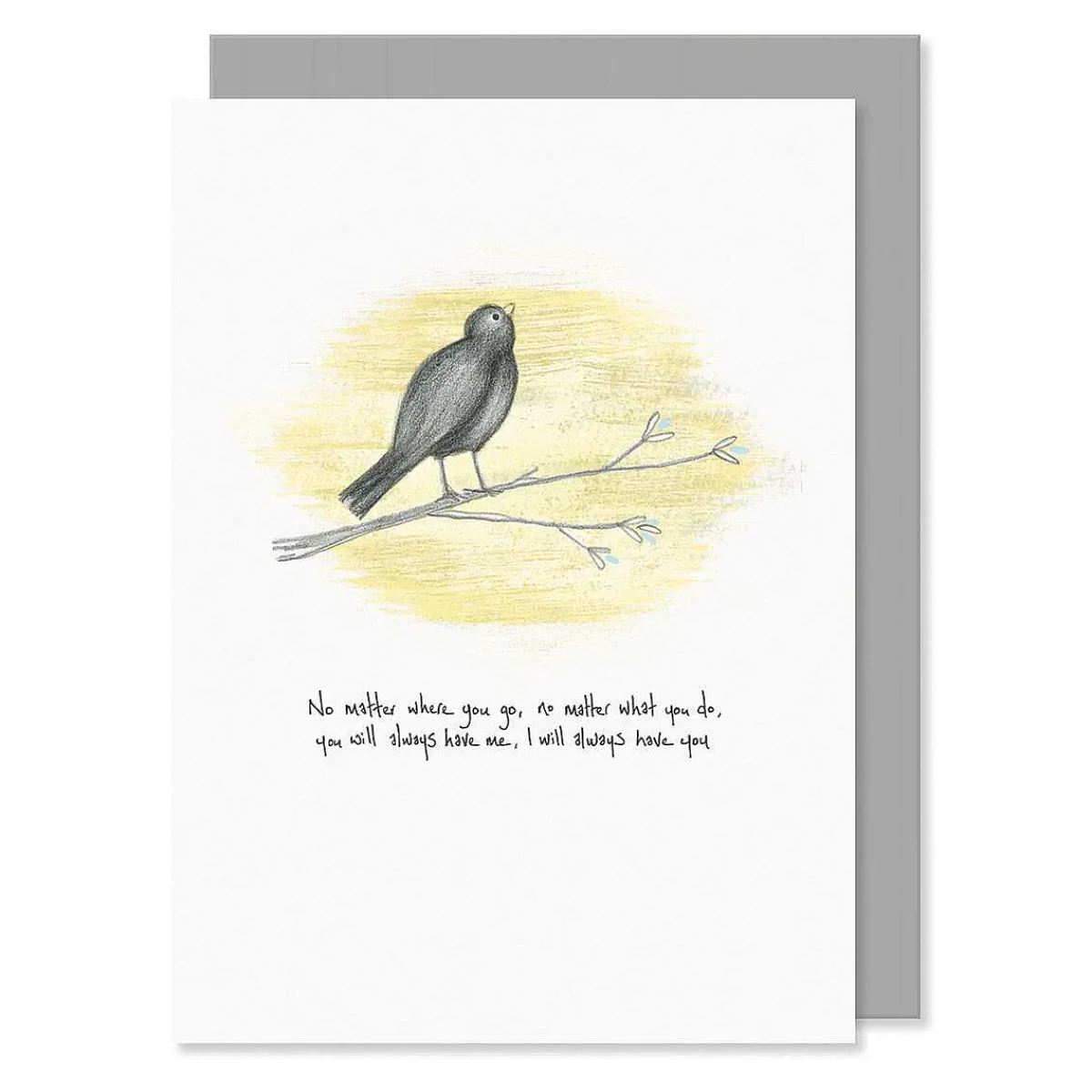 'No Matter Where You Go' Bird Card>East of India Sale
