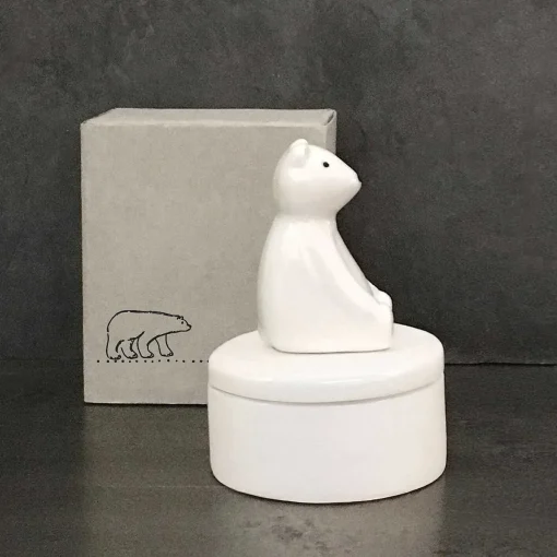Polar Bear Little Porcelain Pot>East of India Cheap