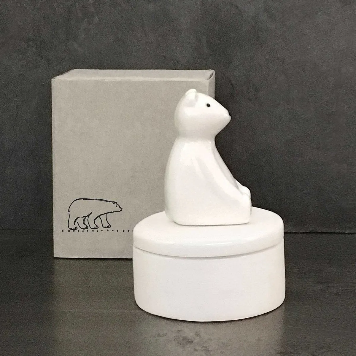 Polar Bear Little Porcelain Pot>East of India Cheap