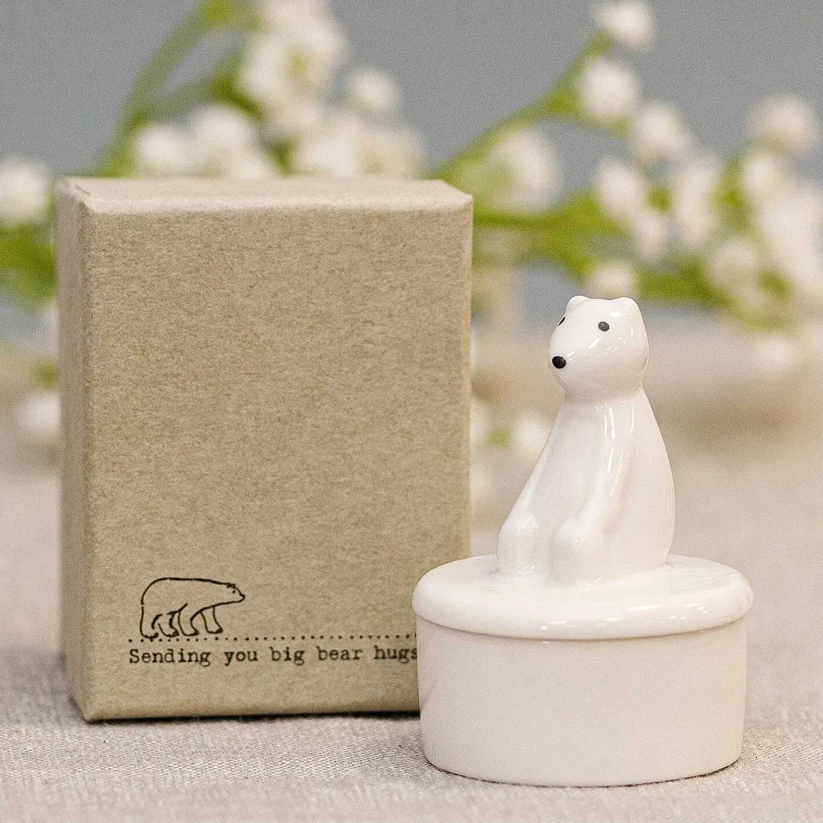 Polar Bear Little Porcelain Pot>East of India Cheap