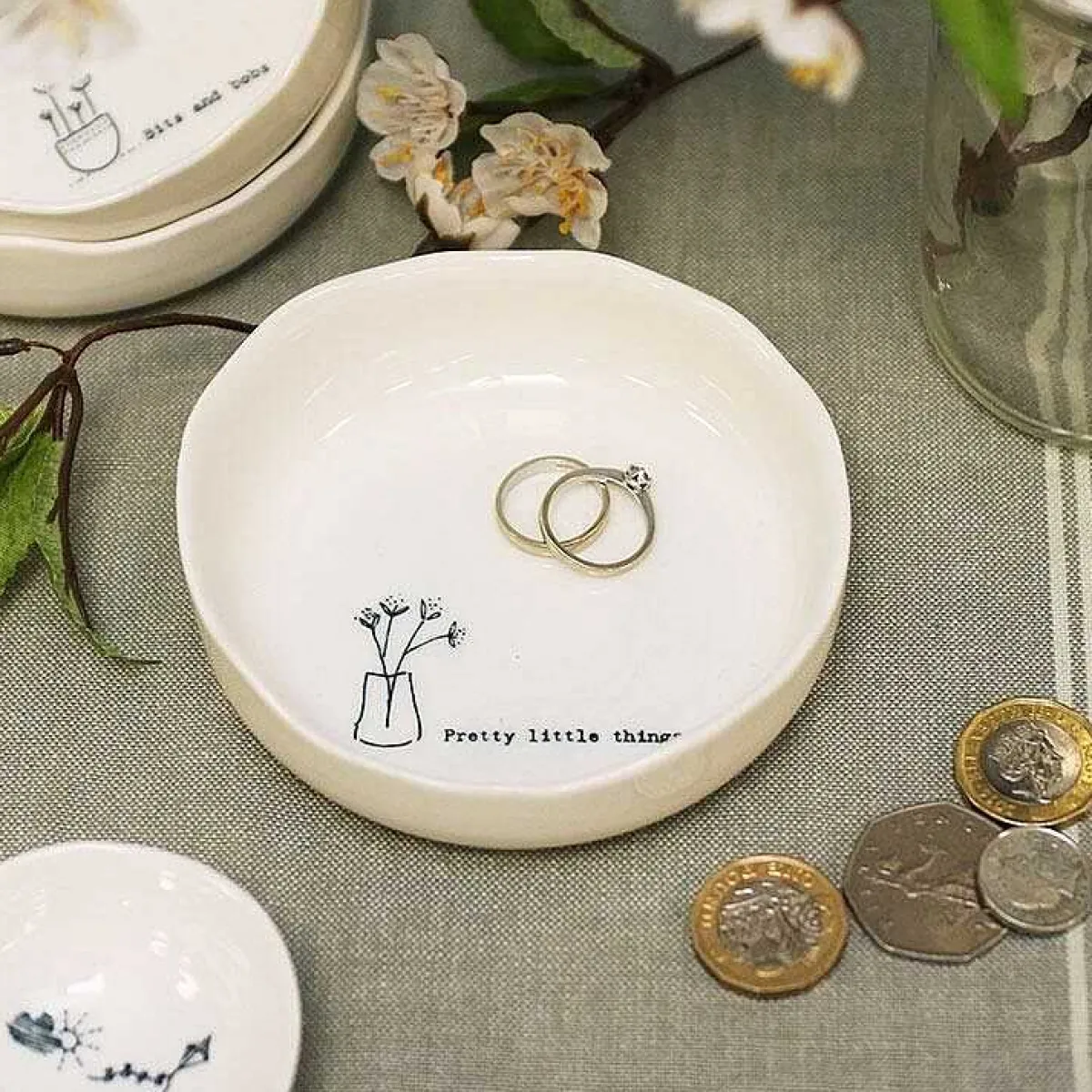 'Pretty Little Things' Wobbly Trinket Dish>East of India New