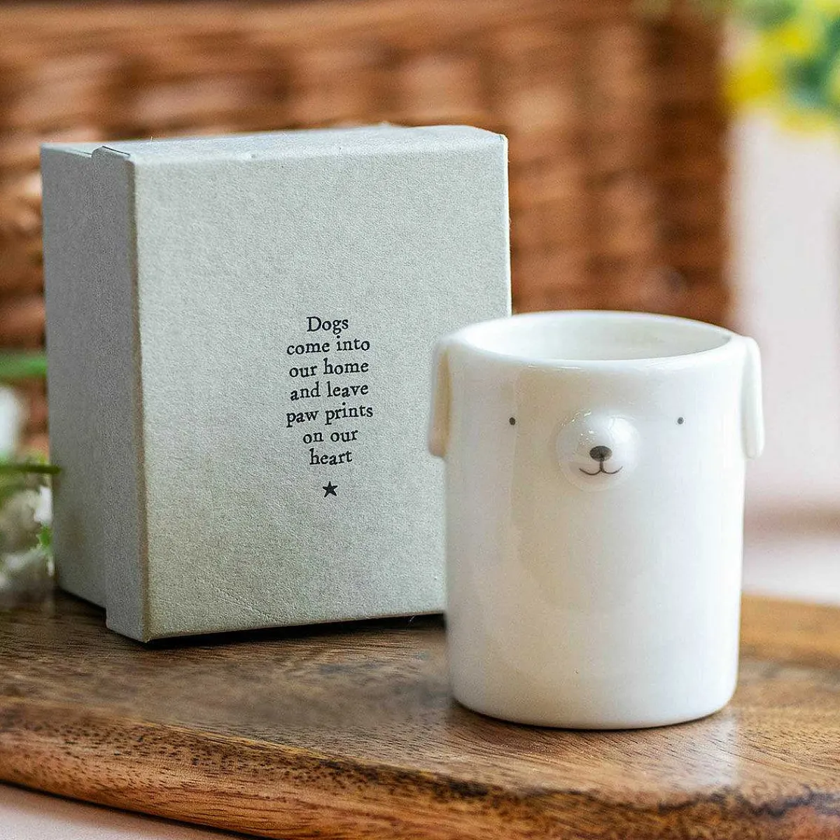 Round Animal Dog Plant Pot>East of India Cheap