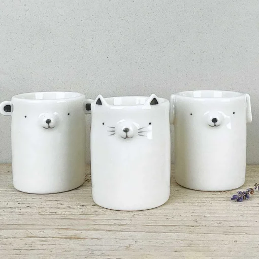 Round Animal Dog Plant Pot>East of India Cheap
