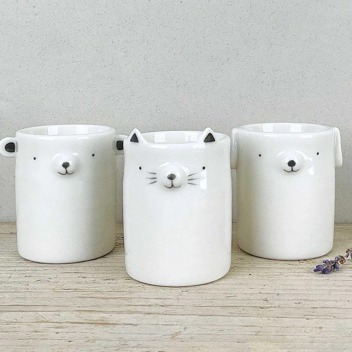 Round Animal Dog Plant Pot>East of India Cheap