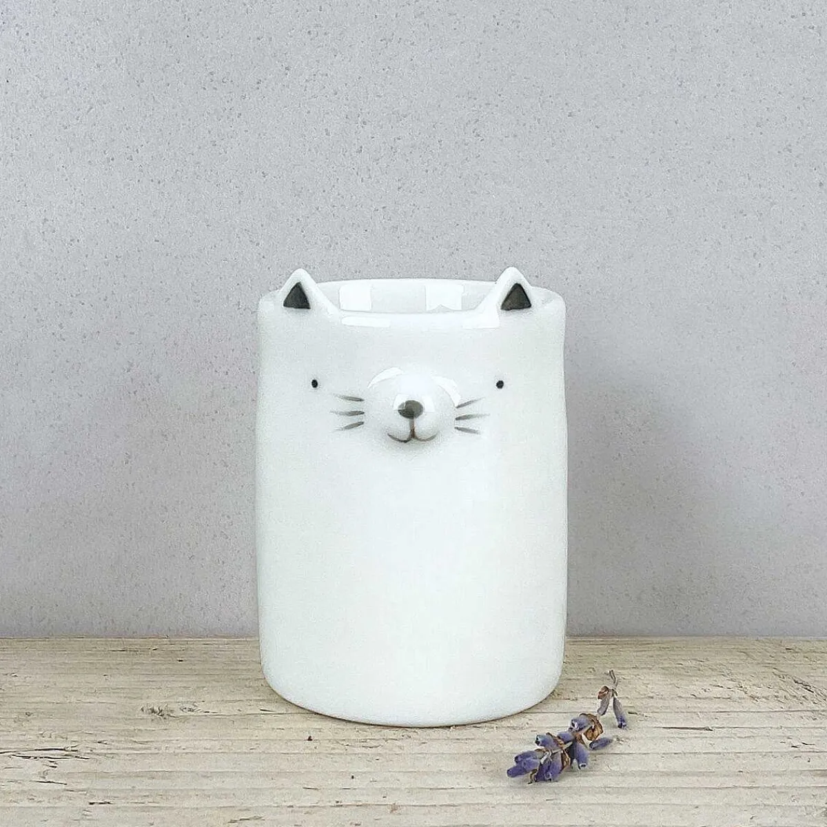 Round Animal Cat Pot>East of India Cheap