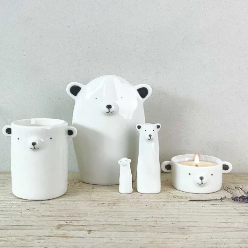 Round Animal Bear Plant Pot>East of India Fashion