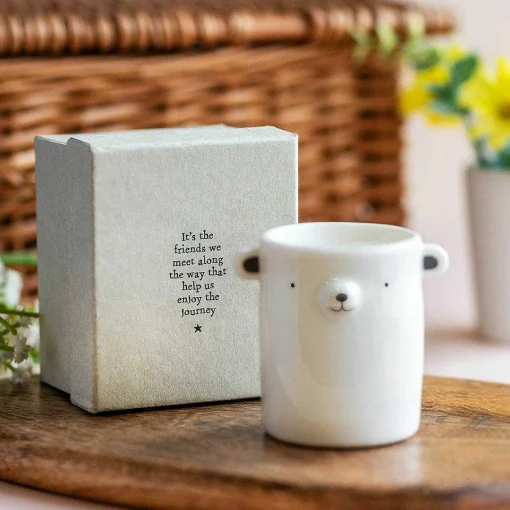 Round Animal Bear Plant Pot>East of India Fashion