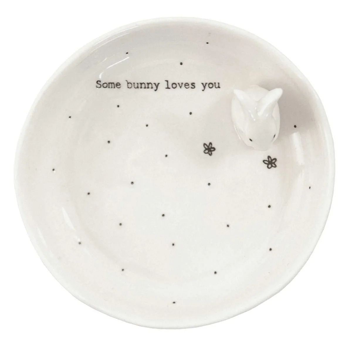 'some Bunny Loves You' Boxed Jewellery Dish>East of India New