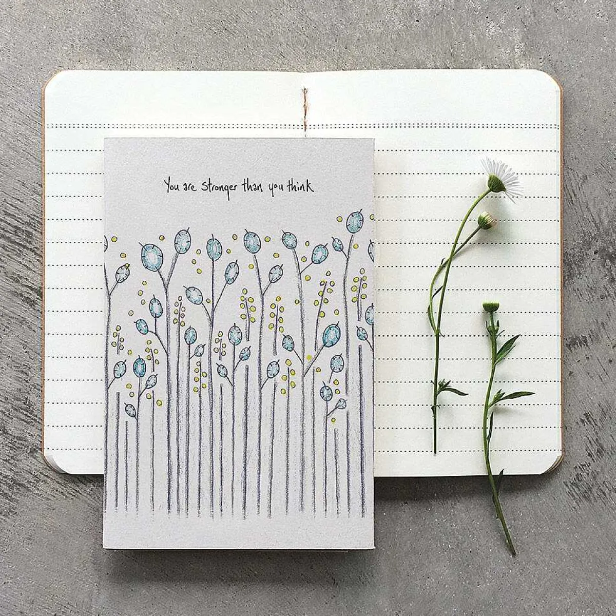 'stronger Than You Think' Small Lined Notebook>East of India Best Sale