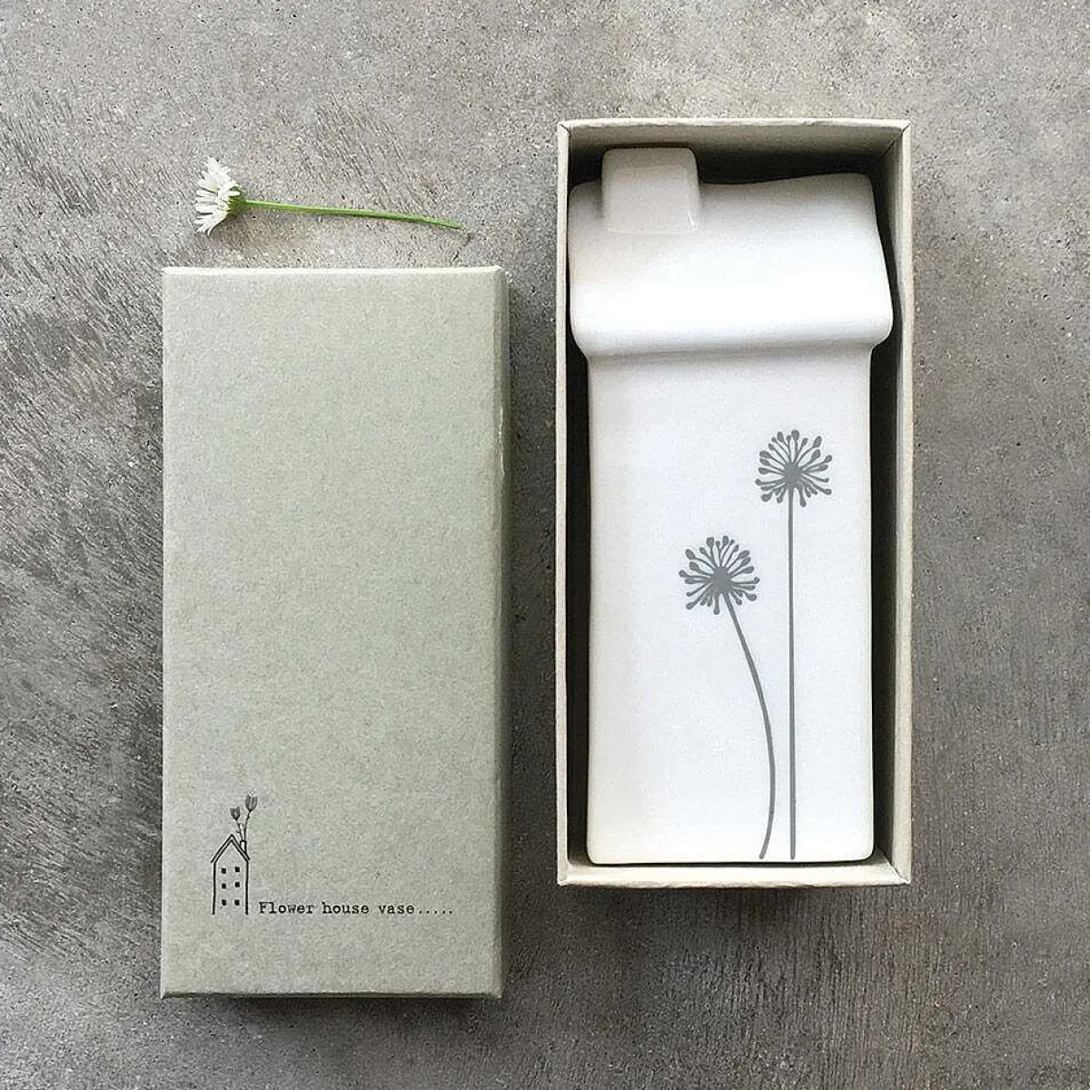 Tall House Flower Vase>East of India Fashion