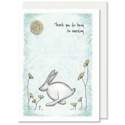 'Thank You For Being Amazing' Hare Card>East of India Hot
