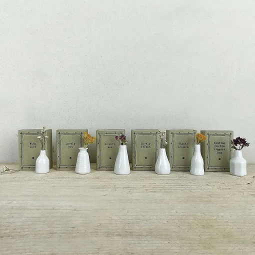 'Thanks A Bunch' Matchbox Vase>East of India Flash Sale