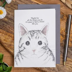 'Thanks For All The Things' Cat Card><noscript><img width=