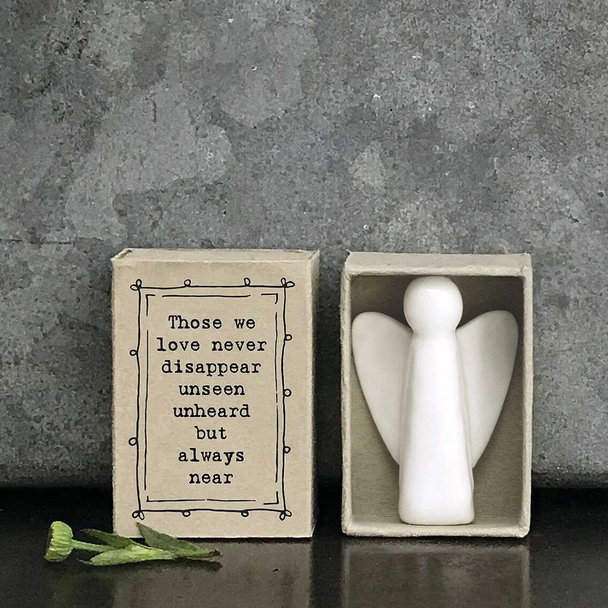 'Those We Love Never Disappear' Matchbox Angel>East of India Outlet