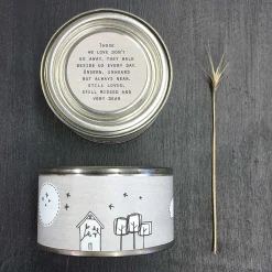 'Those We Love Don'T Go Away' Tin Candle>East of India Clearance