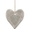 'Those We Love Don'T Go' Rustic Hanging Heart>East of India Fashion
