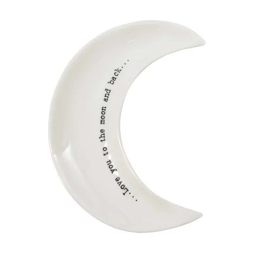 'To The Moon And Back' Wobbly Moon Dish>East of India Best