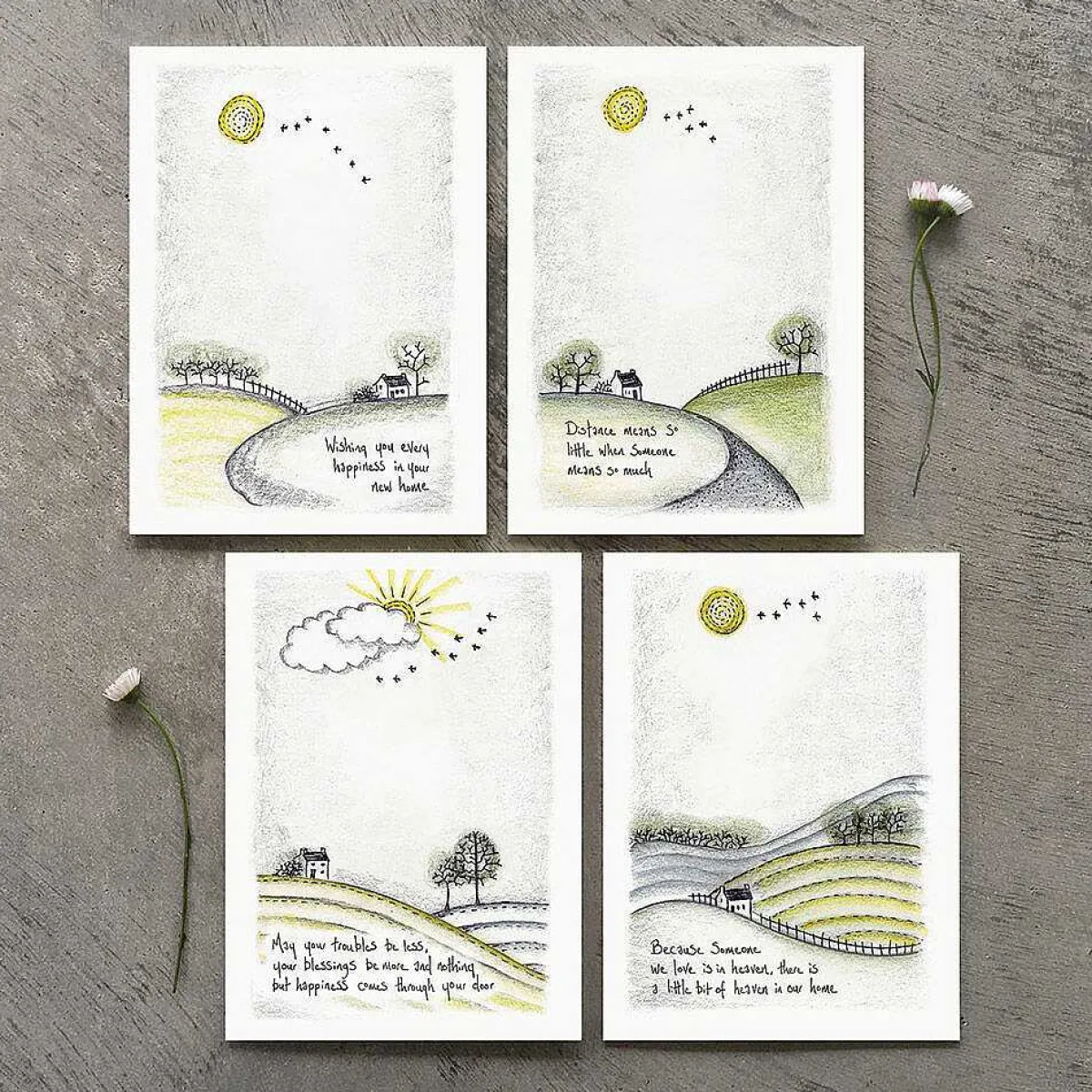 'Troubles Be Less' Countryside Card>East of India Hot