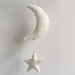 White Felt Moon & Stars Decoration></noscript>East of India Sale